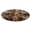Fluffy round shag rug brown 60 cm 1