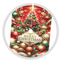 Christmas Tree Skirt 36 Inch Rustic Holiday Decor