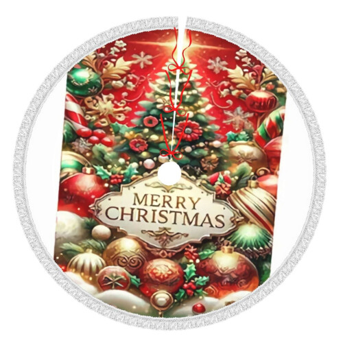 Christmas Tree Skirt 36 Inch Rustic Holiday Decor
