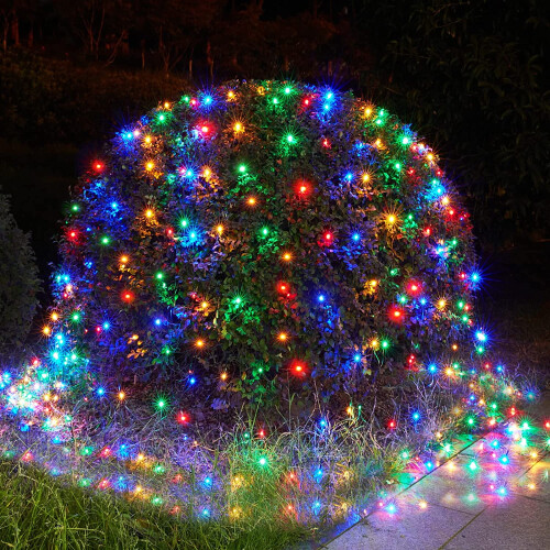Christmas Mesh Net Lights 5ft x 5ft 96LED 8 Modes Waterproof