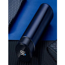 Stainless Steel Vacuum Flask with LCD Temperature Display 1L