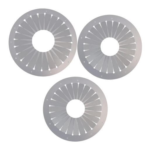 Badge Button Maker Template for DIY Ribbon Flowers 3 pcs