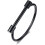 Stainless Steel D-Shaped Bar Screw Shackle Bangle Black 1