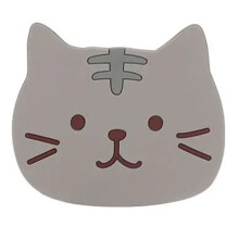 Cat-Shaped Silicone Coaster Holder 10 x 9 cm
