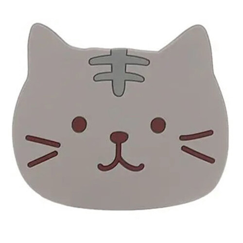 Cat-Shaped Silicone Coaster Holder 10 x 9 cm
