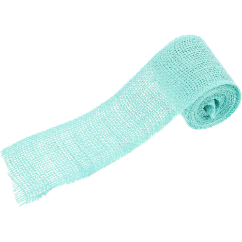 Sky Blue Burlap Ribbon Hessian 2m