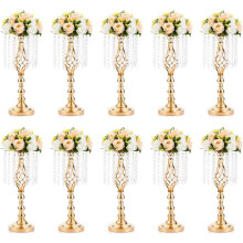 Wedding vase gold centerpiece stand 19 inches