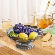LOVIVER fruit bowl with drain holes and removable pedestal