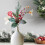 Christmas green rattan branches with cones, wall decor 1