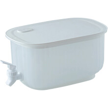 Glass water jug with faucet for refrigerator, 2.5L