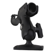 Adjustable Fishing Rod Holder Boat Mount Kit Kayak Side Tackle Black