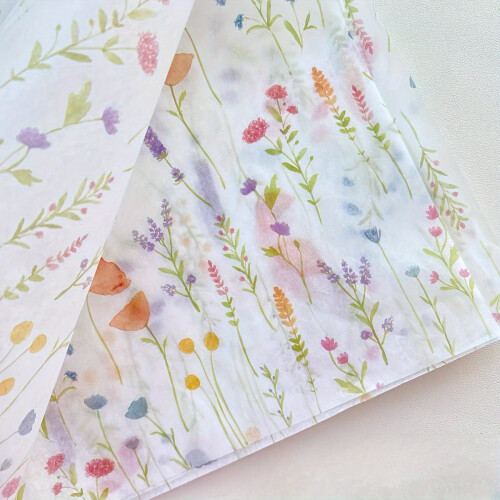 75 feuilles de papier de soie blanc translucide
