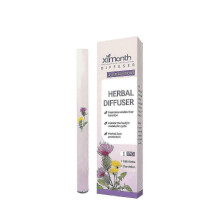 (Purple) 1-5x Portable Herbal Diffuser Pen Lung Cleanse & Energy Boost Air Freshener Herbal Refreshing Bar Clear Breathing