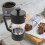 Cafetière à piston 350 ml en verre noir 1