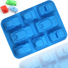 Stampi da forno in silicone, stampi per cioccolatini, forme di veicoli per dolci, stampi flessibili per torte, forme in silicone per dessert