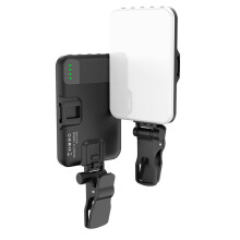 Lumière selfie à pince rechargeable 60 LED pour téléphone, 3 modes et réglage infini, 2000 mAh, compatible iPhone pour TikTok