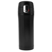 350 ml roestvrijstalen vacuümthermosbeker, geïsoleerde reisbeker voor koffie en thee, waterfles voor thuis, zwart