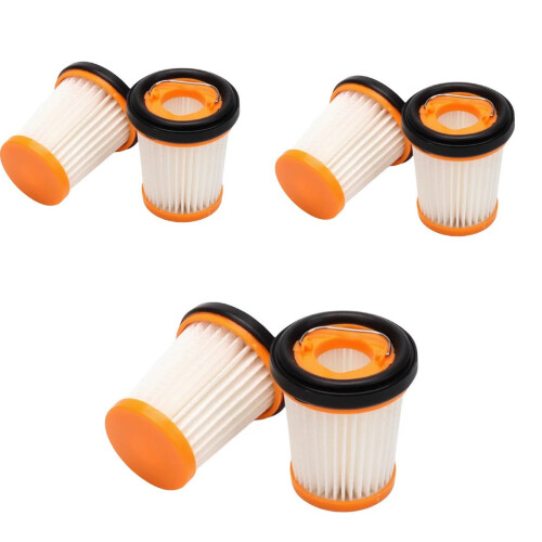 6 Pcs Replacement Filter for Cordless Handheld Vacuum, Compatible with WV200EU and WV251EU, Durable Washable Filter Set
