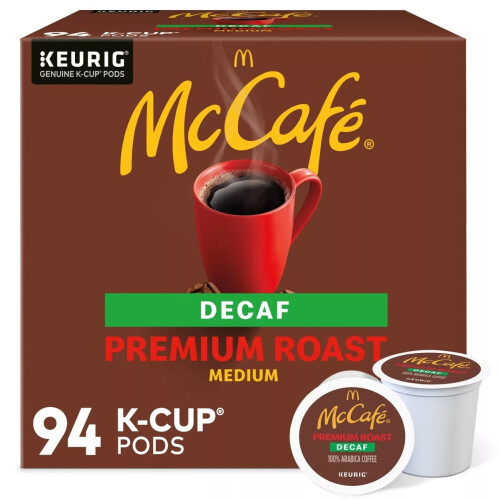Capsules K-Cup McCafé Décaféiné, Torréfaction Premium, 94 unités