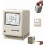 Retro mini-datorklocka med tid, datum, år och temperatur 1