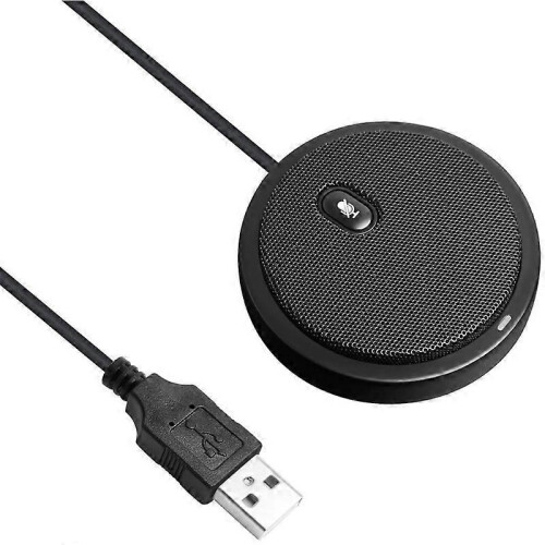 Omnidirectional Stereo Microphone for Online Classes, Court Reporting and Webcasts, Clear Audio Capture with Easy Plug and Play