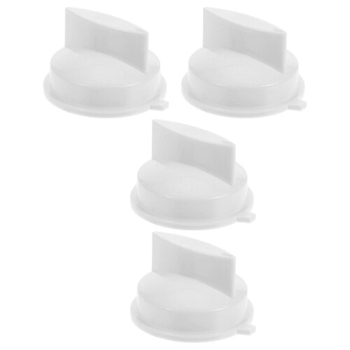 Universal Stove Range Control Knobs for Precise Cooking, Kitchen Replacement Parts, 4 Pieces, Durable Black, 4.5 x 4.5 x 3.5 cm