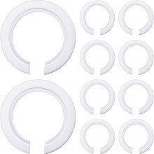 100 pezzi anello adattatore per portalampada da E27 a E14, riduttore in plastica per paralume 42 mm a 29 mm, bianco