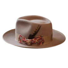 Modieuze fedora hoed voor dames en heren met strikband, panamahoed, goochelaarshoed van wol, hoge hoed voor verkleedkleding en kostuumgebruik