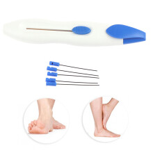 Stylo testeur de sensibilité pour diabète avec filaments rétractables, outil de diagnostic portable pour examen des pieds beige