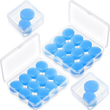 14 pares de tapones de silicona para dormir suaves reutilizables moldeables con estuche para natación y reducción de ruido
