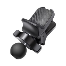 Soporte para coche con clip de ventilación, rótula de 17 mm, compatible con cargadores inalámbricos y soportes para teléfono, multicolor