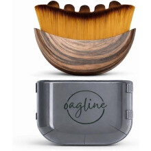 Cepillo linfático para rostro y cuello, herramienta de drenaje y contorno, brocha kabuki, suave y ergonómico