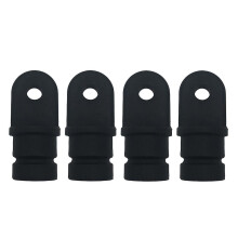 4 kpl nailoniset 3/4 tuuman pyöreät sisäiset silmäpäät veneen bimini-katoksen lisäosaan, musta, kestävä ulkokäyttöön