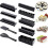 Sushi Making Kit for Beginners, 10 Piece Plastic Sushi Maker Set with 8 Rice Roll Molds, Fork and Spatula for Home Use 1