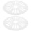 2 Pcs Washing Machine Spinner Cap Covers Replacement Plastic Dryer Safety Caps Durable White Accessories 1