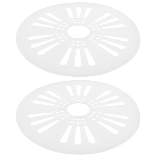 2 Pcs Washing Machine Spinner Cap Covers Replacement Plastic Dryer Safety Caps Durable White Accessories