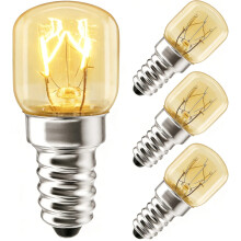 Lampadina per forno 25 W E14 350 C, bianco caldo 2700 K, 230 V, dimmerabile, per forno, microonde e frigorifero