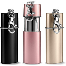 3 stuks draagbare asbakken voor onderweg, geurvrije pocket asbakken, zakasbak voor reizen, zwart, roze en champagnegoud