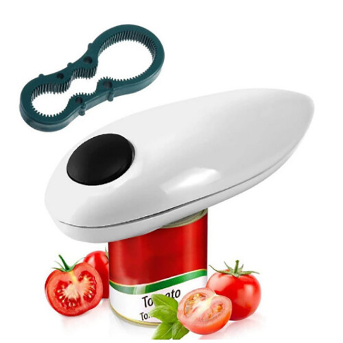 Electric Can Opener for Seniors with Arthritis, Weak Hands, and Chefs, Automatic Smooth Edge Kitchen Tool, Easy Grip Handle