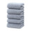 Serviettes à mains en coton beige, épaisses et douces, lot de 5 1