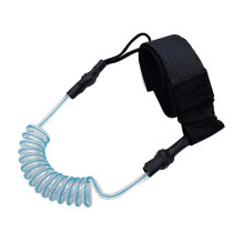 (Blue) Paddle Safety Rod Elastic Leash Boats Raft Stretch Rope Blue