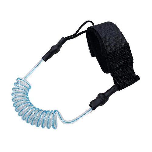 (Blue) Paddle Safety Rod Elastic Leash Boats Raft Stretch Rope Blue
