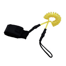 (Yellow) Paddle Safety Rod Elastic Leash Boats Raft Stretch Rope Blue