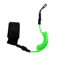 (Fluorescent Green) Paddle Safety Rod Elastic Leash Boats Raft Stretch Rope Blue