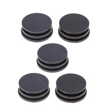 5 Pieces Surfing Surfboard Leash Cup Repair Plug Stainless Steel Bar (Black)
