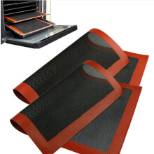 2 Pcs Silicone Baking Mat Non Stick Heat Resistant for Pastry Pizza Cookies Bread 40 x 30 cm Reusable Oven Liner