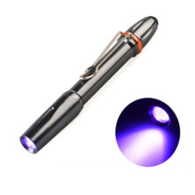 Lot de 2 lampes UV stylo 395 nm à LED, détecteur de lumière ultraviolet, compactes et portables, pour usages variés