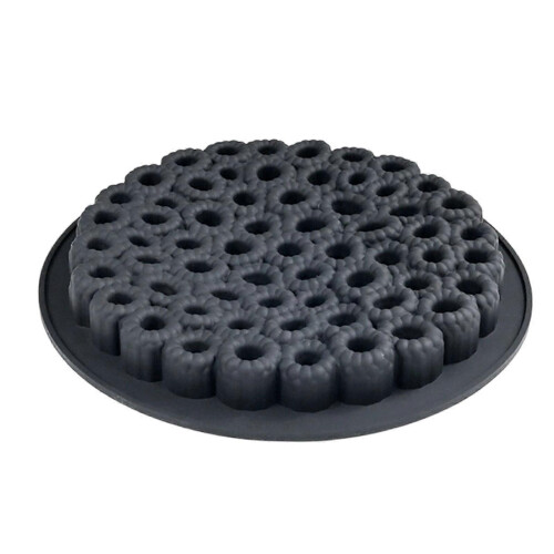 Silicone Baking Molds for Raspberry Mousse Cake, Detailed Raspberry Pattern, Easy Release, Suitable for Multiple Desserts, Black