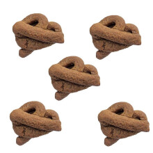 Set di 5 escrementi finti marroni per scherzi, realistici e resistenti, accessori giocosi per feste, gag e divertimento quotidiano