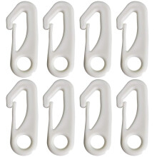 4 Pcs Nylon Flagpole Clip Hooks, UV Resistant Flag Attachment Set for Outdoor Flags, Easy Install, Durable for Garden Use
